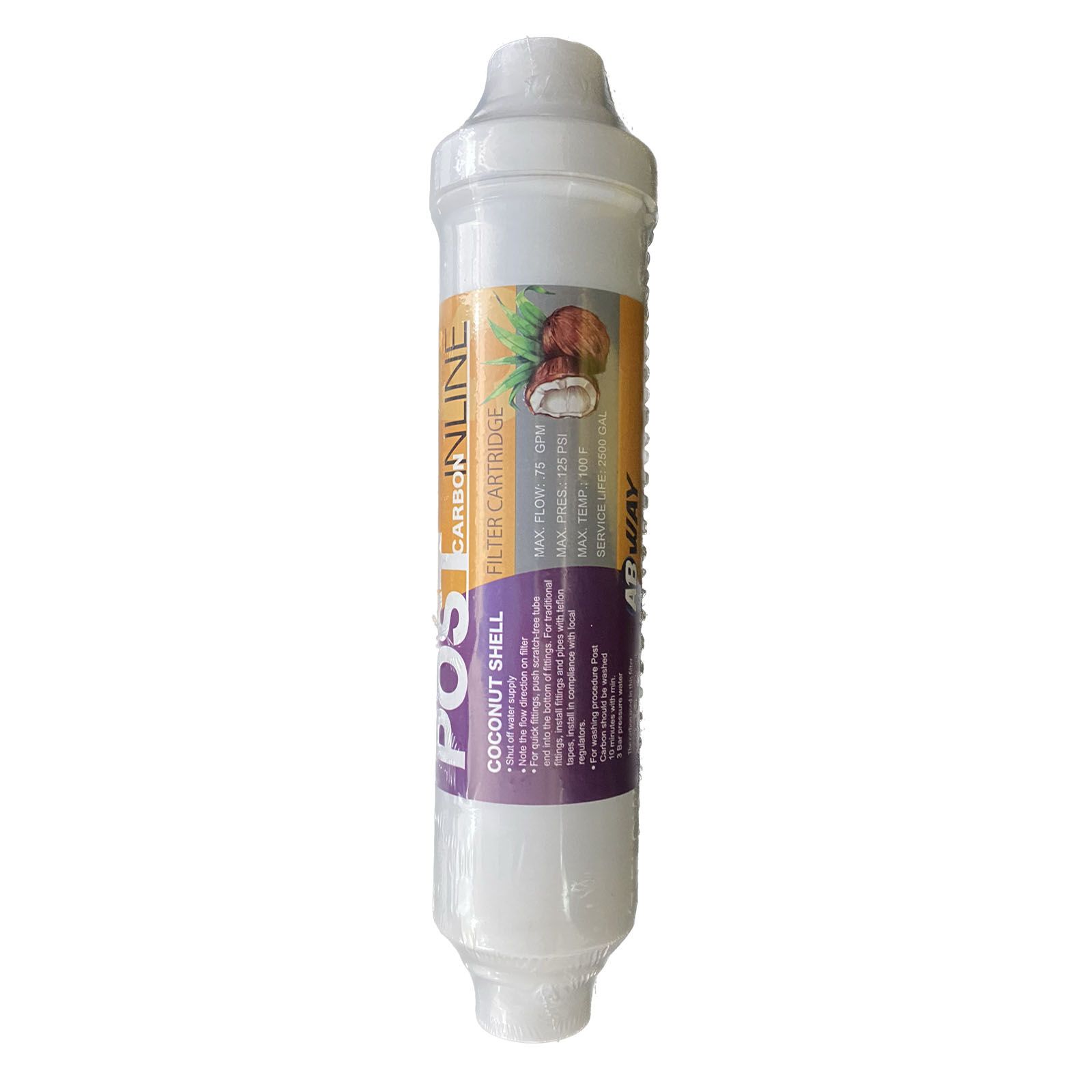 Abway 12'' İnline Coconut Post Carbon